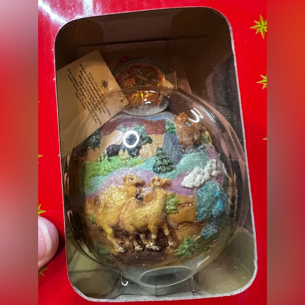 Christopher Radko 40Days Noah’s Arc Large Christmas Ball New